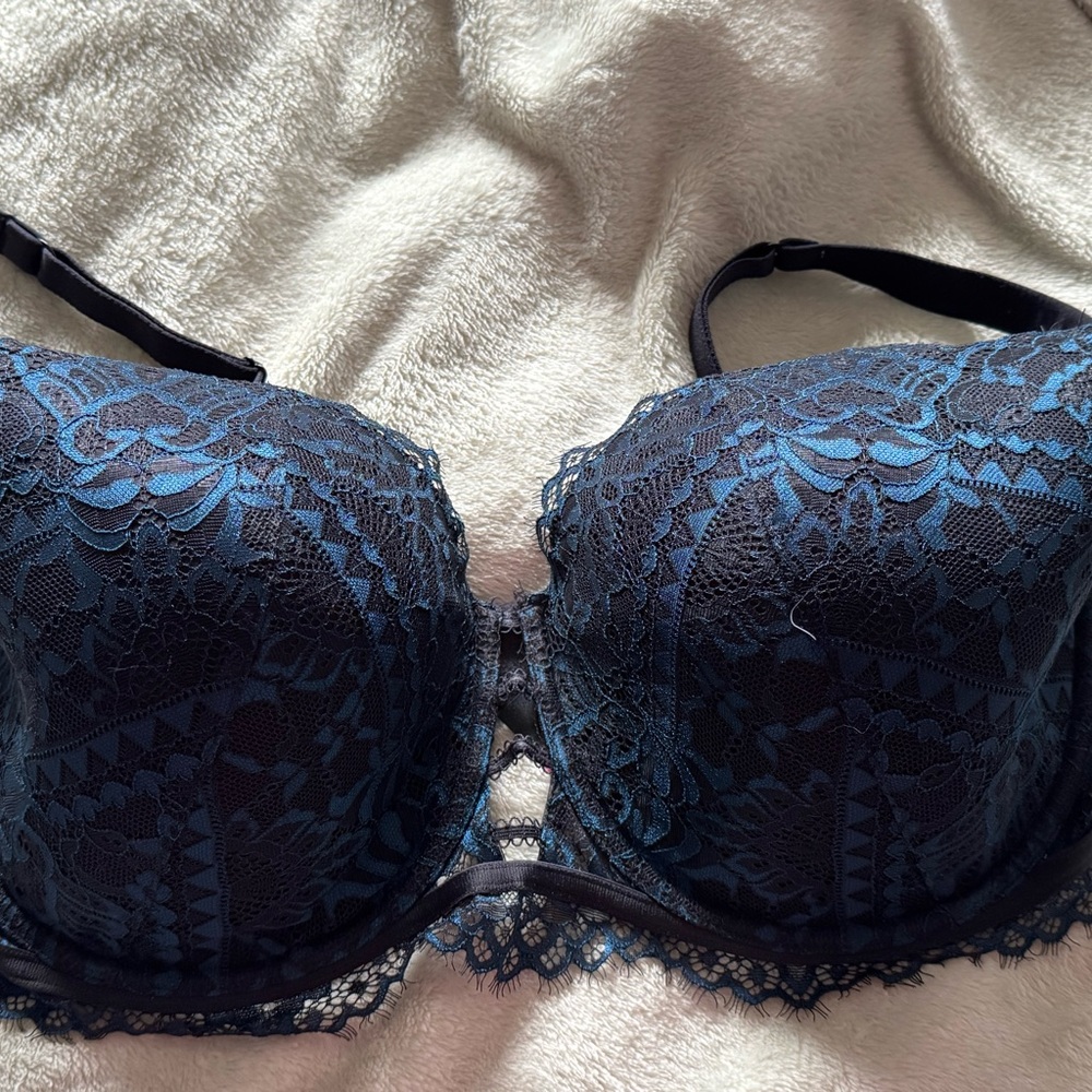 La Senza Elegant Lace Underwire Bra - Blue
